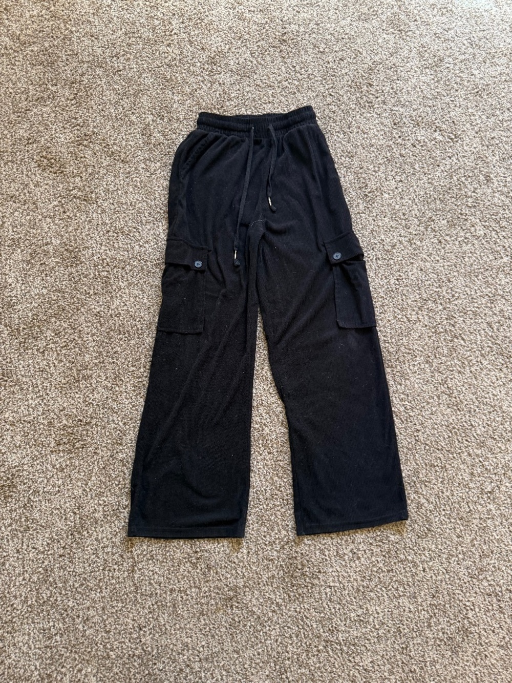 Black Cargo Sweatpants